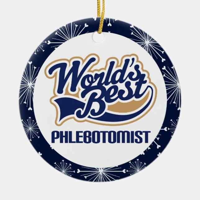 Ornamento del regalo de Phlebotomist (Frente)