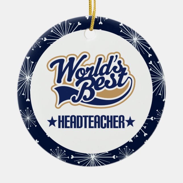 Ornamento del regalo del Headteacher (Frente)