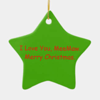Ornamento del regalo del navidad de MeeMaw