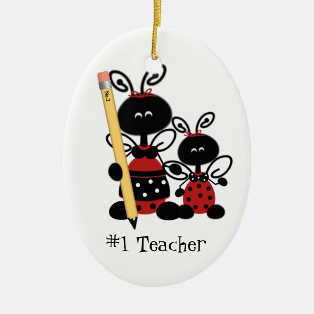 Ornamento del regalo del profesor de escuela (Frente)