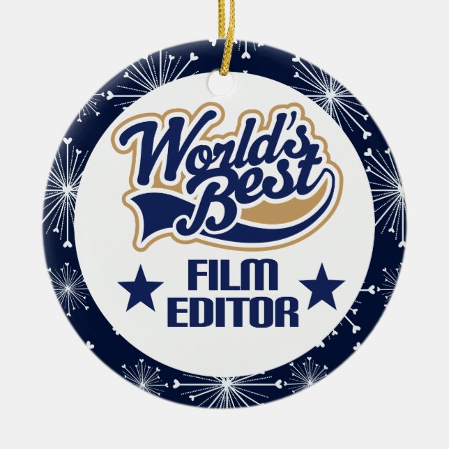 Ornamento del regalo del redactor de la película (Frente)