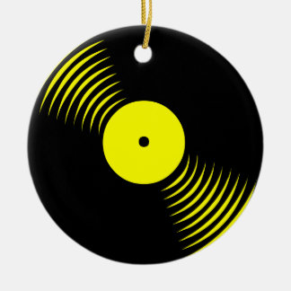 Ornamento del registro de vinilo retro del tigre d