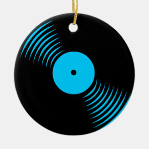 Ornamento del registro de vinilo retro del tigre d