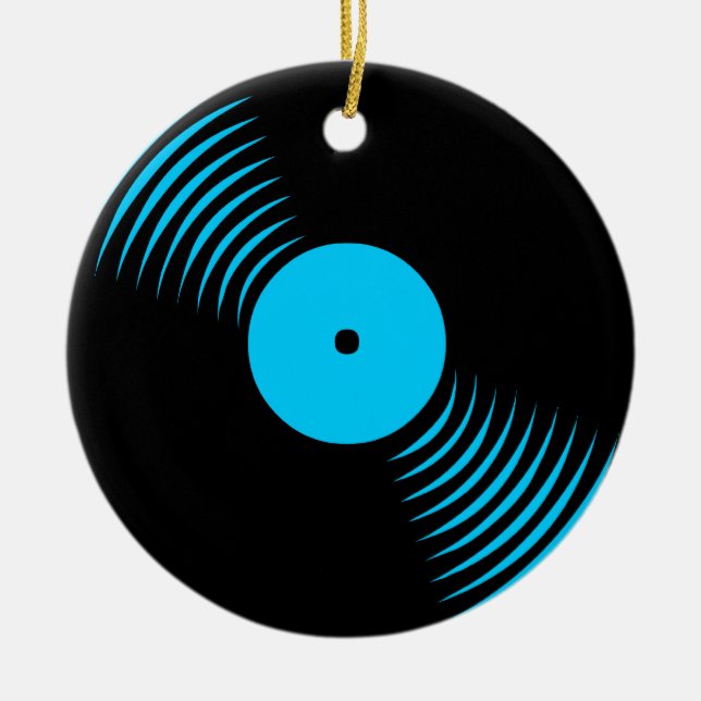 Ornamento del registro de vinilo retro del tigre d (Frente)