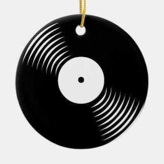 Ornamento del registro de vinilo retro del tigre d
