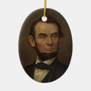 Ornamento del retrato de Abe Lincoln