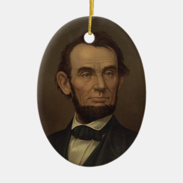 Ornamento del retrato de Abe Lincoln (Frente)