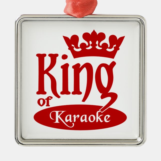 Ornamento del rey de Karaoke (Frente)