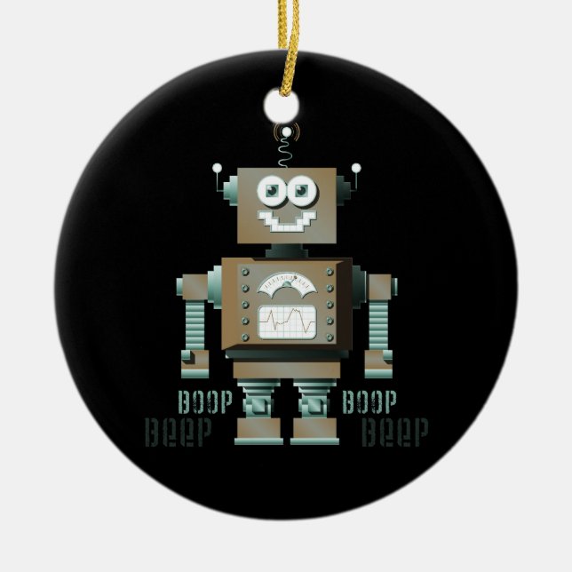 Ornamento del robot del juguete de la señal sonora (Frente)