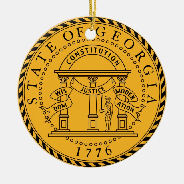 Ornamento del sello del estado de Georgia* (Frente)