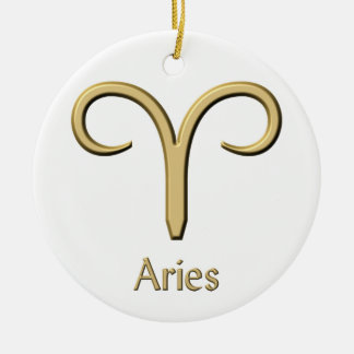 Ornamento del símbolo del oro del aries