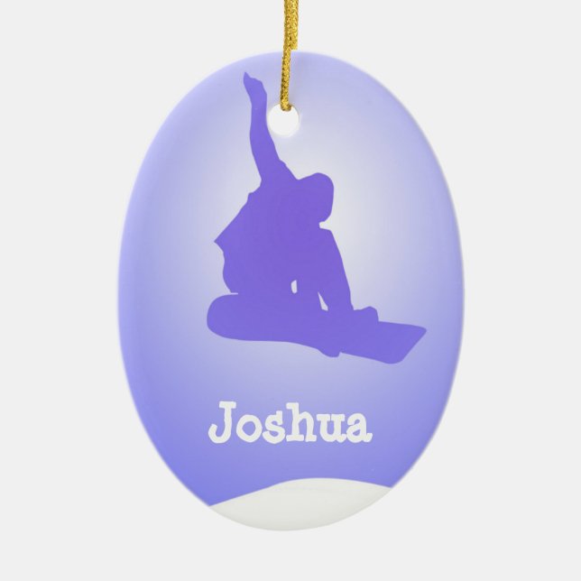 Ornamento del Snowboarder (Frente)