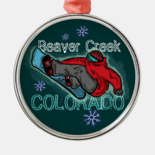Ornamento del snowboarder de Colorado del Beaver