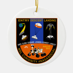 Ornamento del Social de la NASA de Marte Curioisty