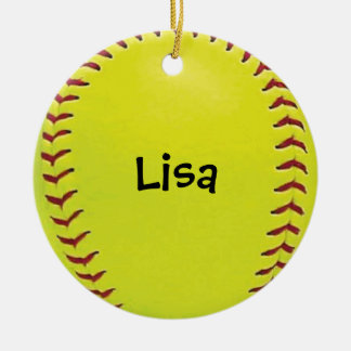 Ornamento del softball de Fastpitch