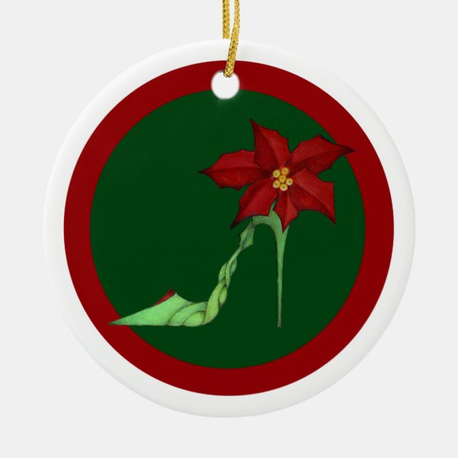 Ornamento del tacón alto del navidad (Frente)