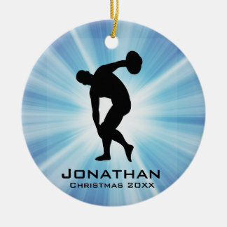 Ornamento del tirador del discus personalizado