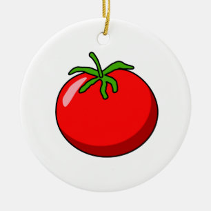 Ornamento del tomate del dibujo animado