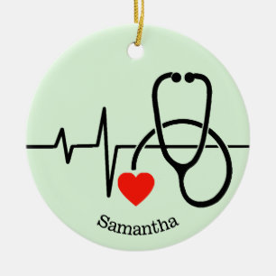 Ornamento del trabajador de salud de la enfermera