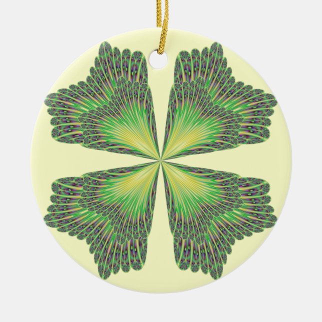 Ornamento del trébol de cuatro hojas (Frente)