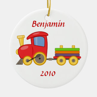 Ornamento del tren del dibujo animado
