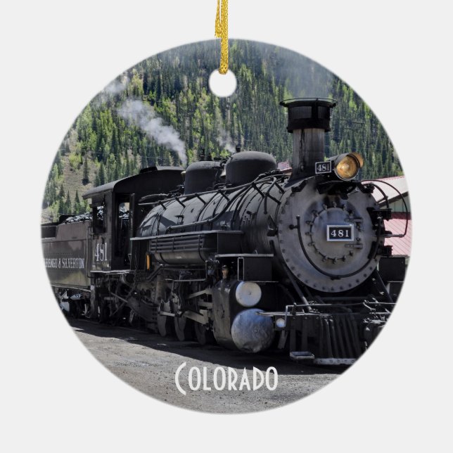 Ornamento del tren ferroviario Durango y Silverton (Atrás)