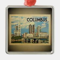 Ornamento del viaje del vintage de Columbus Ohio