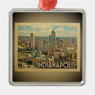 Ornamento del viaje del vintage de Indianapolis