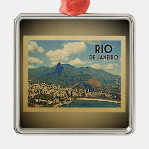 Ornamento del viaje del vintage de Río de Janeiro