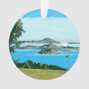 Ornamento del volcán Taal
