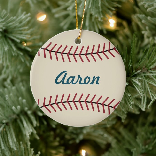 Ornamento deportivo de béisbol para Navidades pers (Árbol)