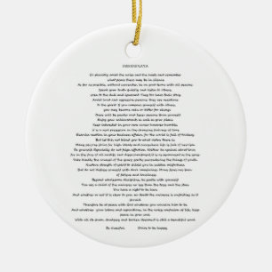 ORNAMENTO DESIDERATA MAX ERHMANN