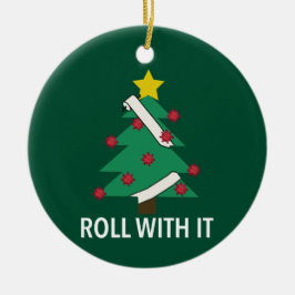 Ornamento divertido de arbol de navidad de color