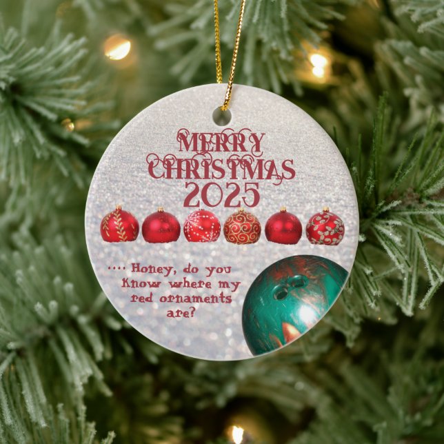 Ornamento divertido de Bowlers (Árbol)