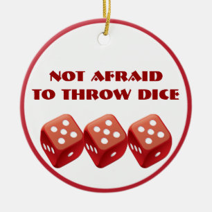 Ornamento divertido de dados Bunco