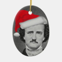 Ornamento divertido de Edgar A. Poe Christmas del