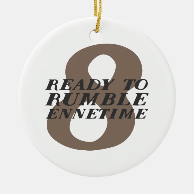 Ornamento divertido de Enneagram 8 (Frente)