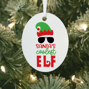 Ornamento divertido de Navidad, el elfo más frío d