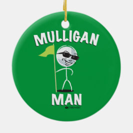 ORNAMENTO DIVERTIDO DEL GOLF DEL HOMBRE DEL