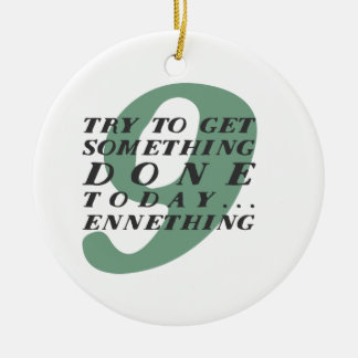 Ornamento divertido del navidad de Enneagram 9