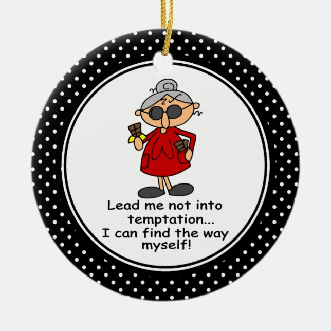Ornamento divertido del navidad del humor de la (Frente)