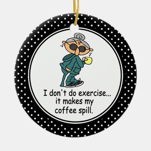 Ornamento divertido del navidad del humor de la (Frente)