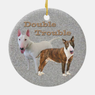 Ornamento doble del problema de bull terrier