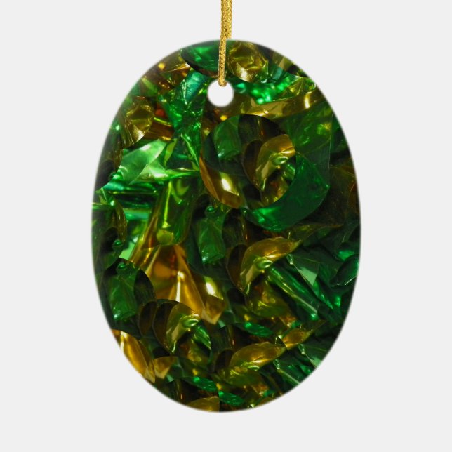 Ornamento dorado de oro esmeralda (Frente)