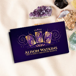 Ornamento dorado de tarjetas Tarot / Oracle