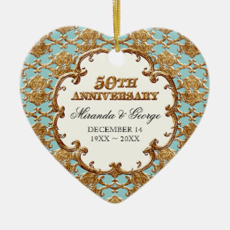Ornamento dorado francés de natación para 50 años