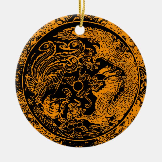 Ornamento Dragón y Fénix (Frente)