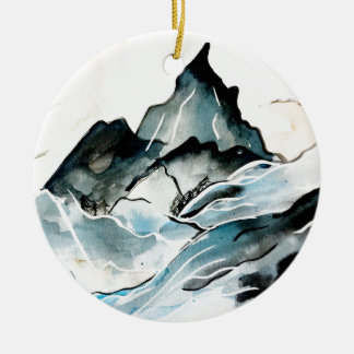 Ornamento dramático de montaña
