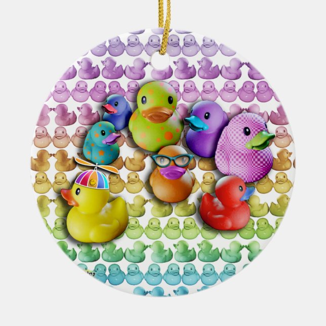 Ornamento - Duckies de goma, caucho Ducky (Frente)