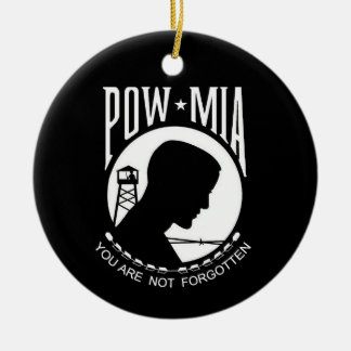 Ornamento echado a un lado doble del KRW POW/MIA